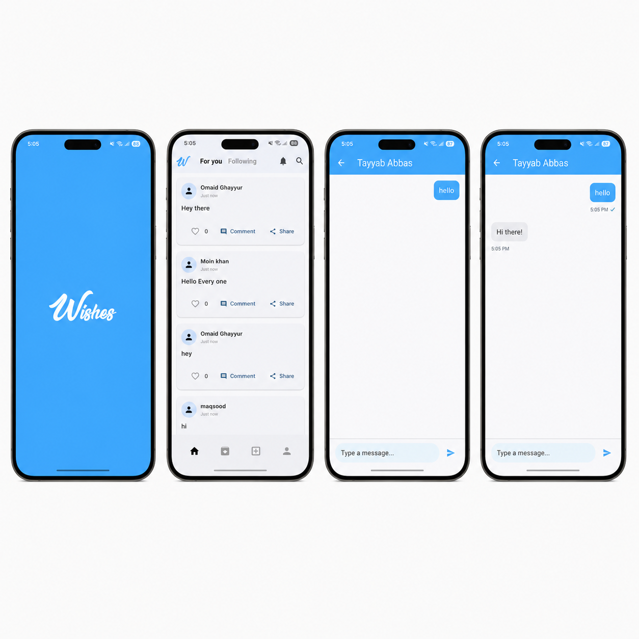 Wishes — Flutter Social Media App